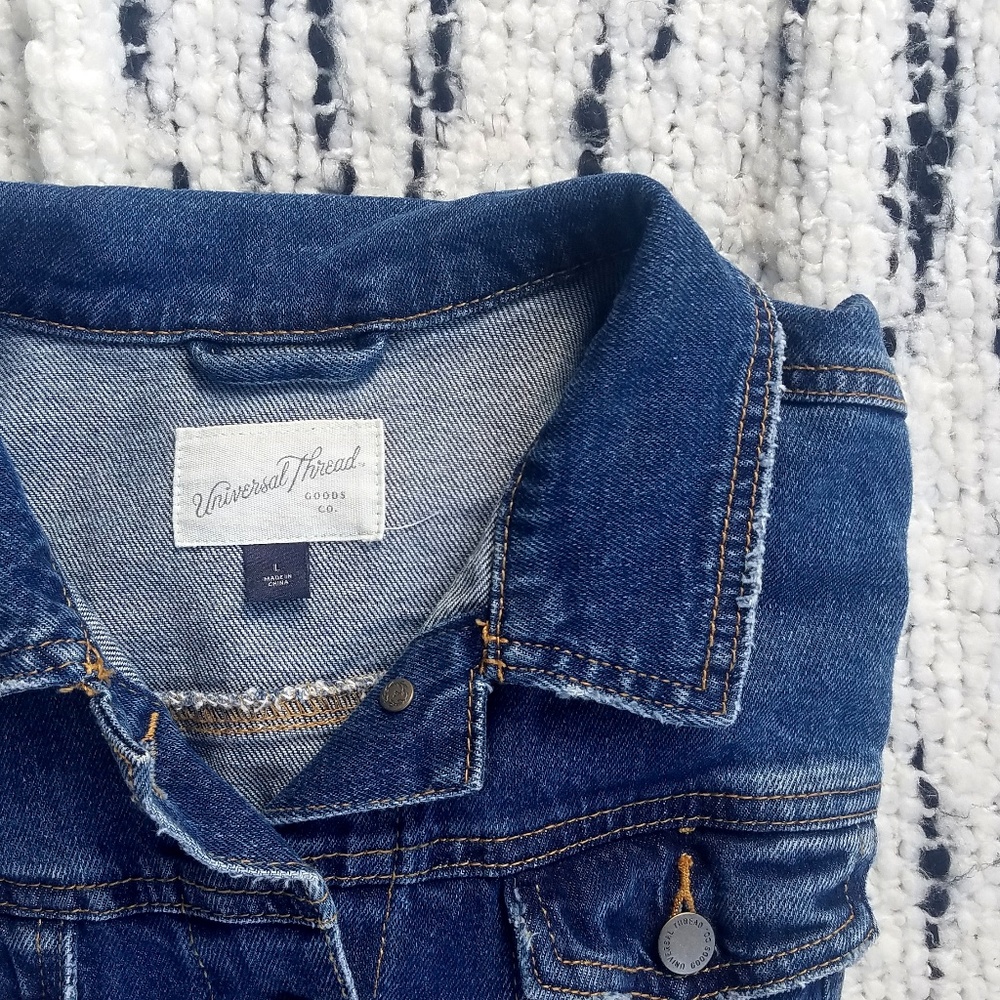 Blue Denim Jean Jacket Universal Thread - Picture 5 of 8